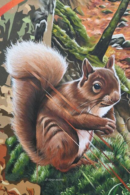 Streetart in Laatzen

BeNeR1, Mister Copy und Dekor haben ein Stück Natur auf zwei Fassaden der Wohnungsbaugenossenschaft Laatzen eG gezaubert

Detail des Herbstbildes | Foto: Katja Woidtke