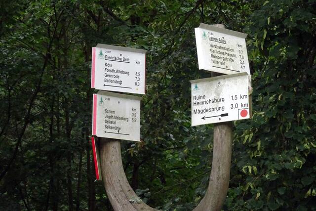 Wegweiser am Sternhaus
