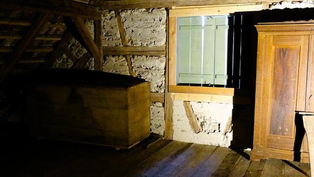 Der Fachwerkbau am Dachboden | Foto: Luis Walter