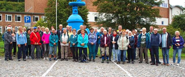 Besuchergruppe am Wasserwerk Wienrode