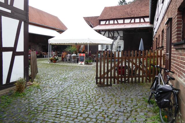 Blick in den Innenhof der Schönemühle.