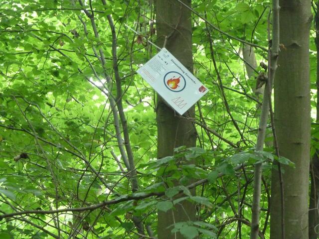 Feuer wird mit Karten symbolisiert