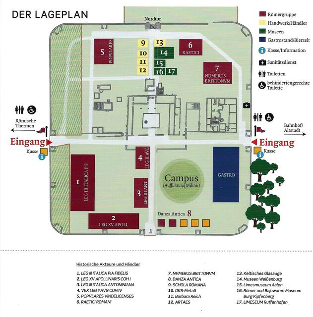 Foto: Programmprospekt Römerfestival (Auszug)