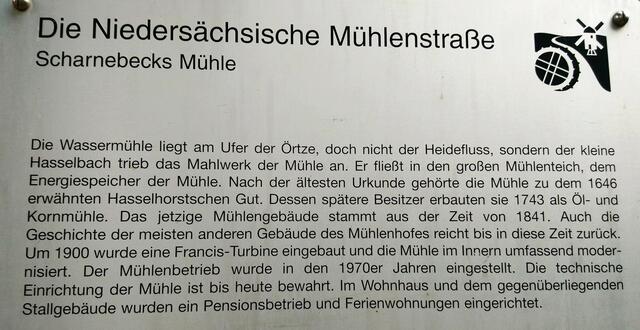 Infotafel über die ehemalige Mühle | Foto: Shima Mahi