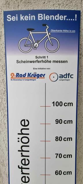 Tafel 1: Messung Scheinwerferhöhe