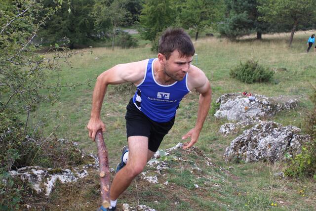 Fabian Munz am Start der Hindernisbahn