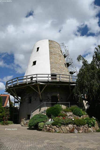 Bennigser Mühle mit verputzter Wetterseite | Foto: Katja Woidtke