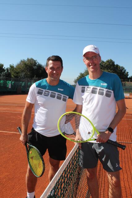 Finale Einzel mit Sieger Peter Thurner (rechts) und 2. Platziertem Gregor Triltsch