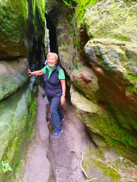 Die nächste Schlucht ist ein wenig breiter