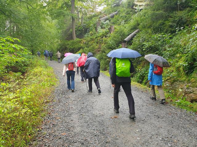 Wandern bei Regen kann auch Spaß machen