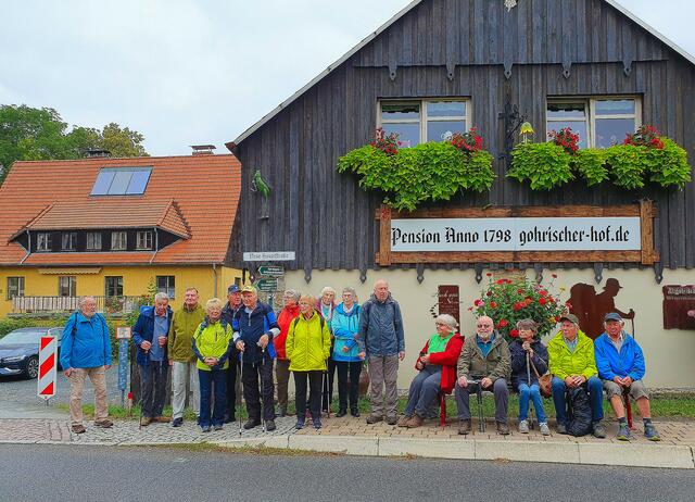 Warten auf den Bus zur Bastei