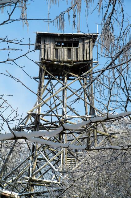 Aussichtsturm Viktorshöhe am 31.1.2012