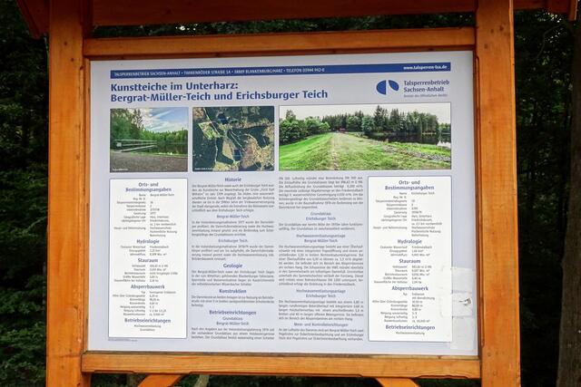 Informationstafel am Bergrat Müller Teich