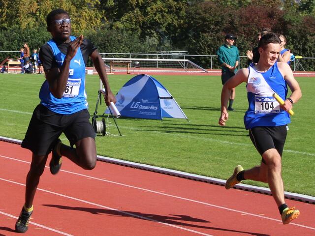 Donatus Olowookere sammelt zahlreiche Punkte für das Jugendteam der LG Zusam