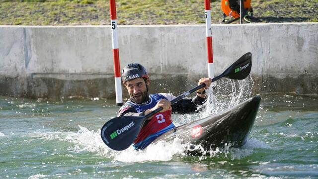 Hannes Aigner im Finale beim Weltcup in Paris