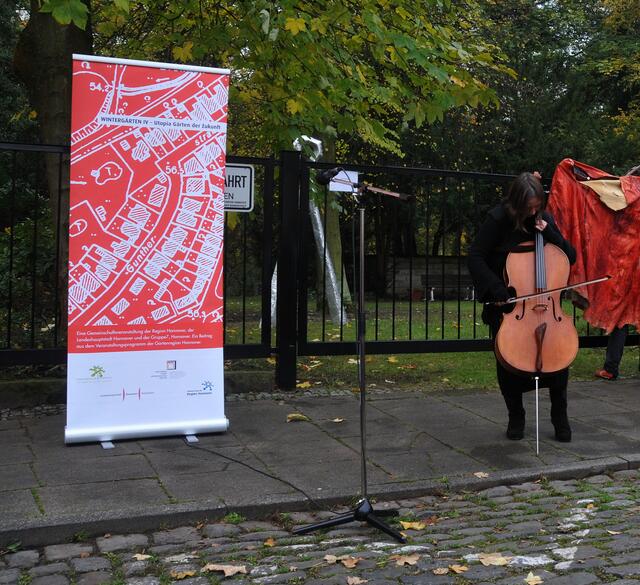 Auch Musik gab es bei der Open-Air-Vernissage.