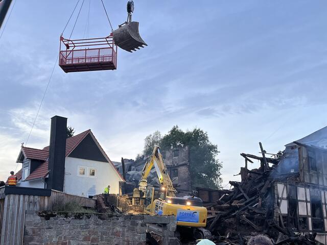 Abriss mit Grossbagger