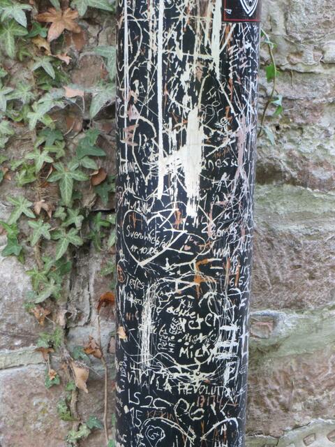 Kritzeleien wie überall