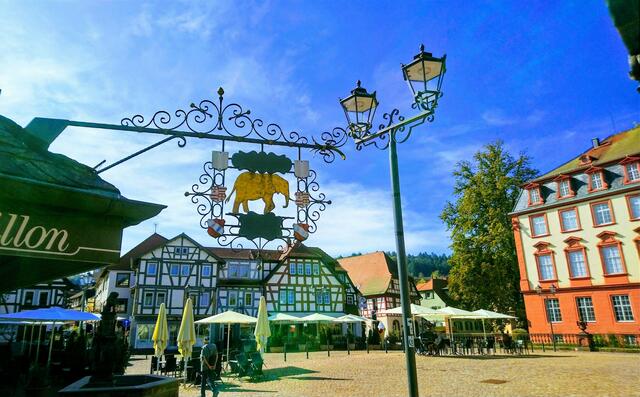 Das prächtige Nasenschild weist auf das neben dem Schloss befindliche Elfenbeinmuseum hin. | Foto: Shima Mahi