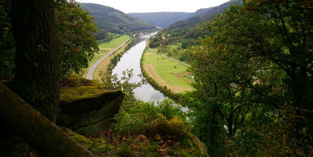 Auf der Teufelskanzel: Fantastischer Blick auf den Neckar