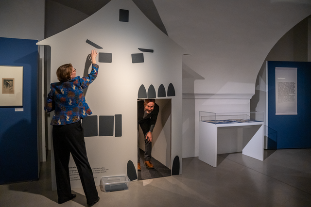 Mitmachstation in der Schwimbeck-Ausstellung | Foto: Franz Scherer