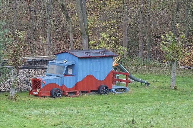 ein toller LKW auf dem Gelände der Mittelmühle