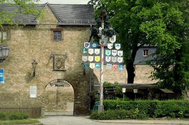 Schlosseingang in Harzgerode