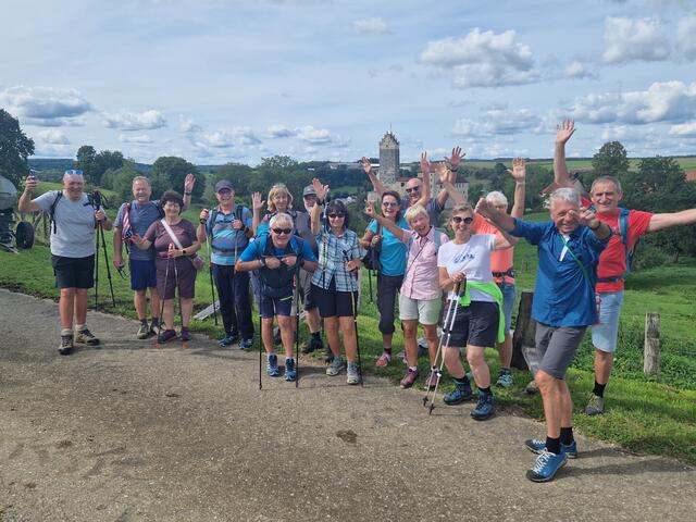 Anfang September 2024 veranstaltete die Abteilung Alpin eine sportliche Wanderung von Neresheim im Härtsfeld zur Burg Katzenstein. | Foto: Peter Metzger