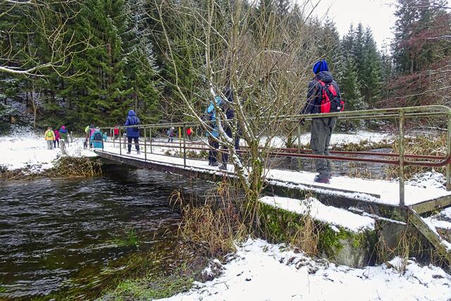 Bodebrücke, unmittelbar an der Einmündung des Großen Allerbaches in die Warme Bode