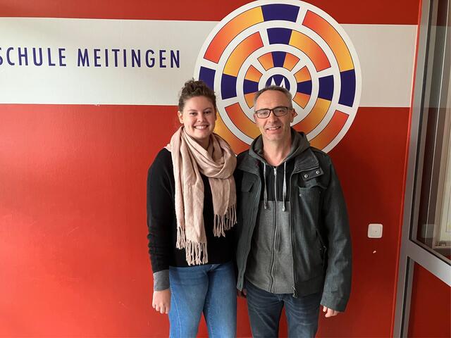 Foto: Vera Hämmerle und Klaus Edenhofer sind die Verbindungslehrer an der Mittelschule Meitingen. 
