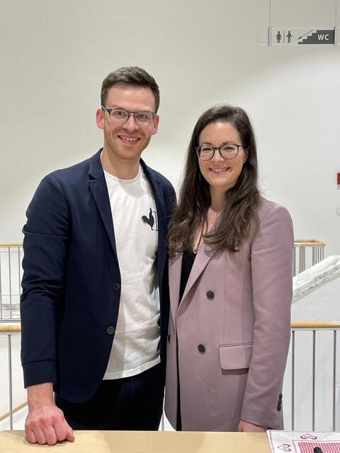 Kabarettist Martin Frank und Veronika Wanninger  | Foto: Stadt Neusäß