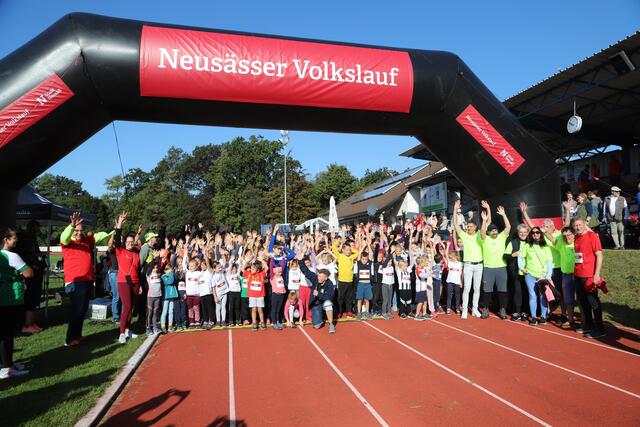 Auftakt zum Neusässer Volkslauf. | Foto: Stadt Neusäß