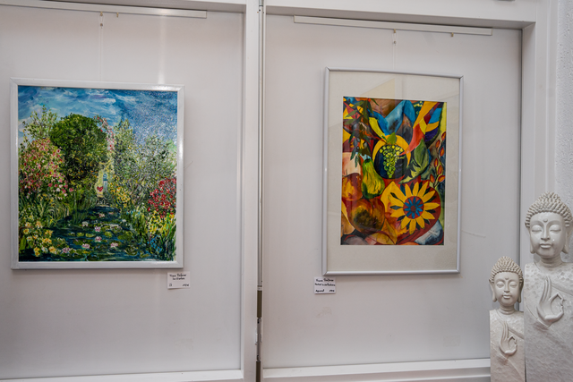 30. Kunstausstellung im Modehaus Barbara Hintermair in Ried. Der Kunstmaler Franz Reißner präsentiert seine Werke | Foto: FSeventfoto