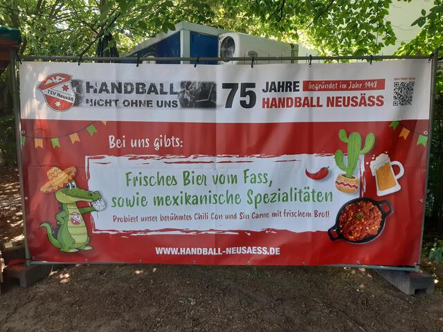 Die Handballer feiern auf dem Neusässer Stadtfest ihr 75-jähriges Vereinsjubiläum. | Foto: TSV Neusäß Handball