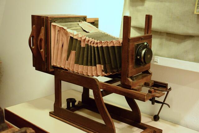 Eine alte Plattenkamera mit Geschichte.