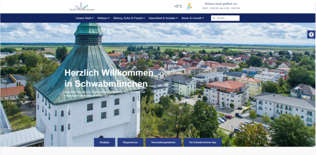 Neue Homepage der Stadt Schwabmünchen | Foto: Stadt Schwabmünchen