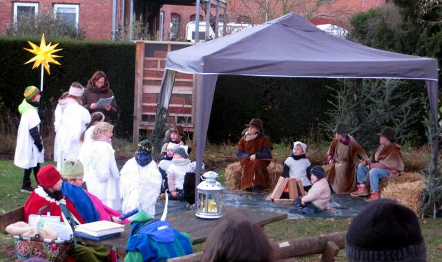 Die Herbergssuche war auf dem Alten Friedhof