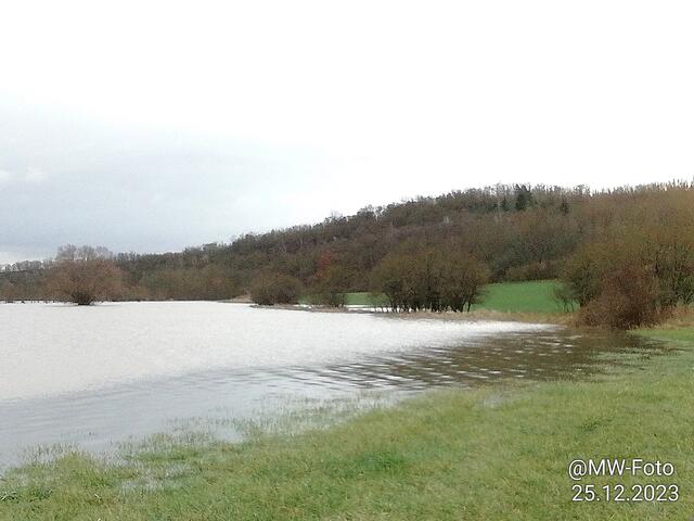 Unstruthochwasser am 25.12.2023 (Bilder ) | Foto: MW-FotoNebra 