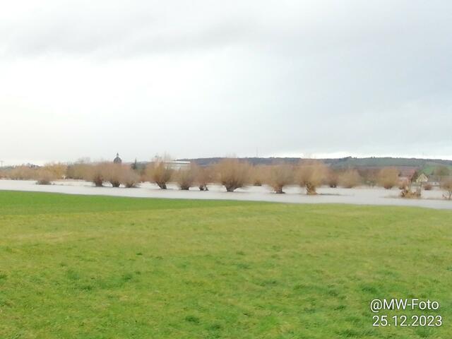 Unstruthochwasser am 25.12.2023 (Bilder ) | Foto: MW-FotoNebra 