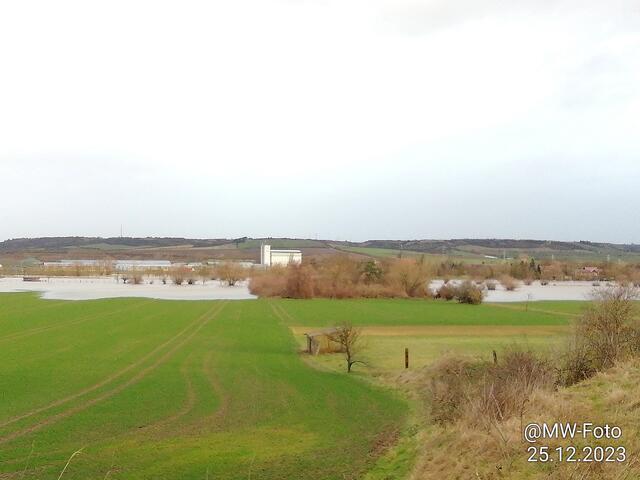 Unstruthochwasser am 25.12.2023 (Bilder ) | Foto: MW-FotoNebra 