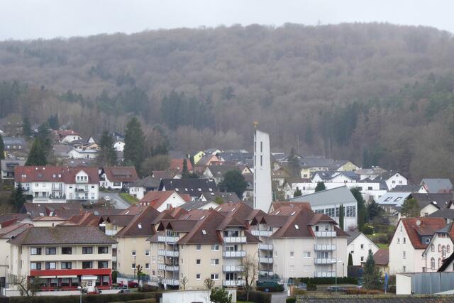 Blick auf die evangelische Erlöserkirche Bad Soden.