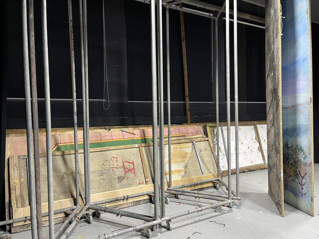 Drehtürme auf der Stadthallenbühne