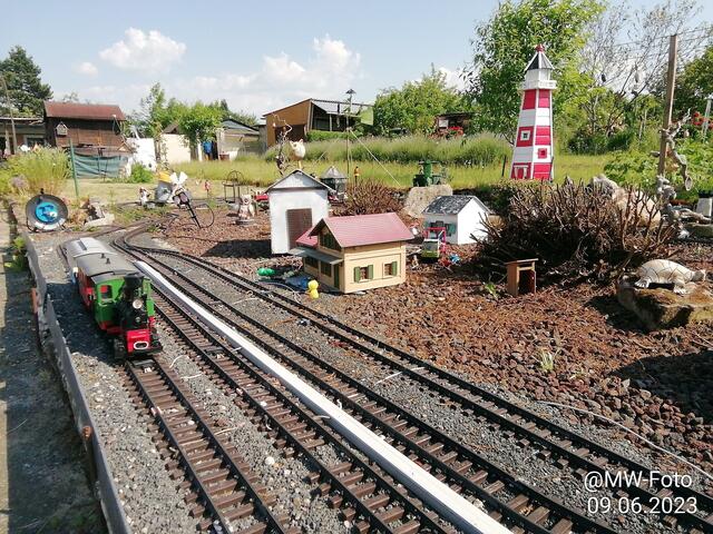 Die Gartenbahn am 9.6.2023  | Foto: MW-FotoNebra 
