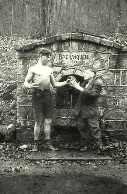 die Radiumquelle im Jahre 1929 (Familienarchiv)