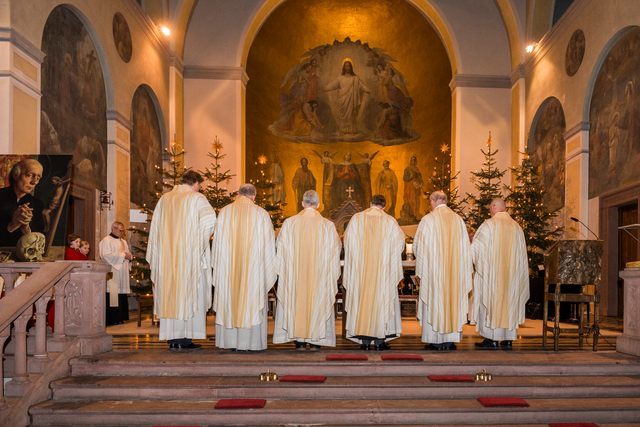 St. Jakob – 50 Jahre pallottinische Pfarrei - Impressionen vom Festgottesdienst - Die Pater erneuern ihr Versprechen | Foto: FSeventfoto