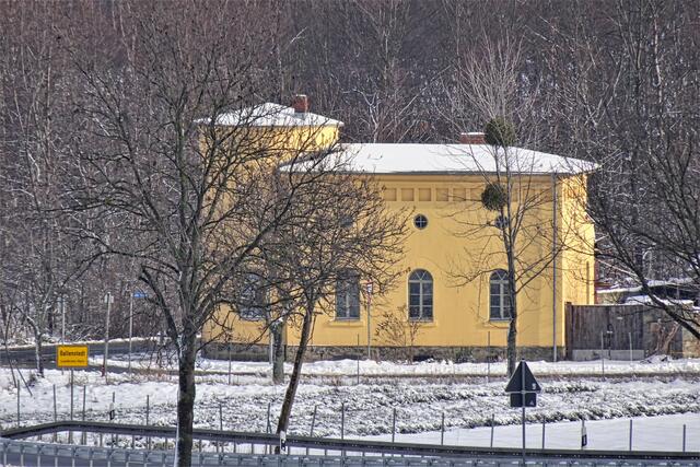 das Gelbe Haus, hier an der Zollstation grenzte Anhalt an Preußen