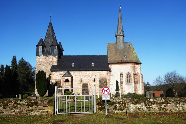 Die Martinskirche auf dem Christenberg.