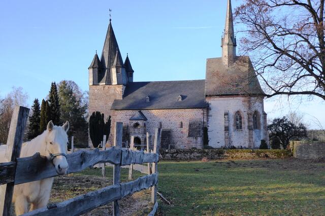 Die Martinskirche auf dem Christenberg.