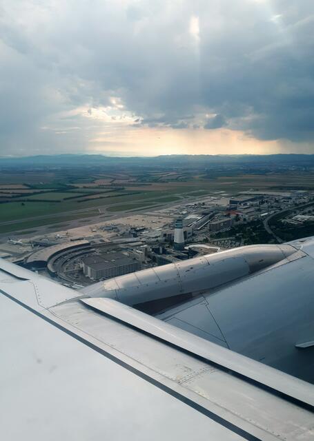 Abflug vom Flughafen Wien-Schwechat