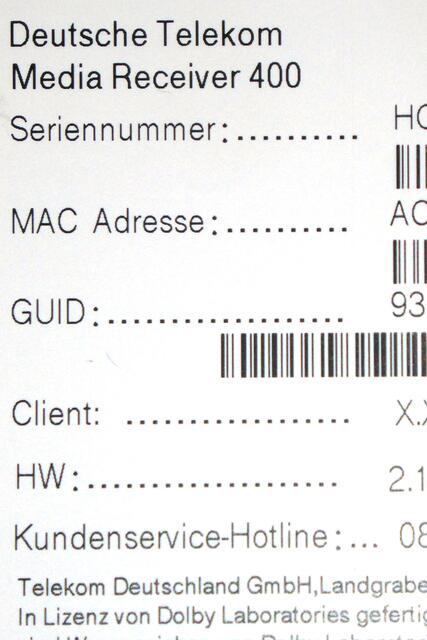Google untrerstützt den Media Receiver 400 der Deutschen Telekom nicht mehr.